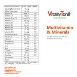 کپسول مولتی ویتامین وموادمعدنی_ویتالی تون MULTI&MINERAL VITALLY TONE - تصویر 2