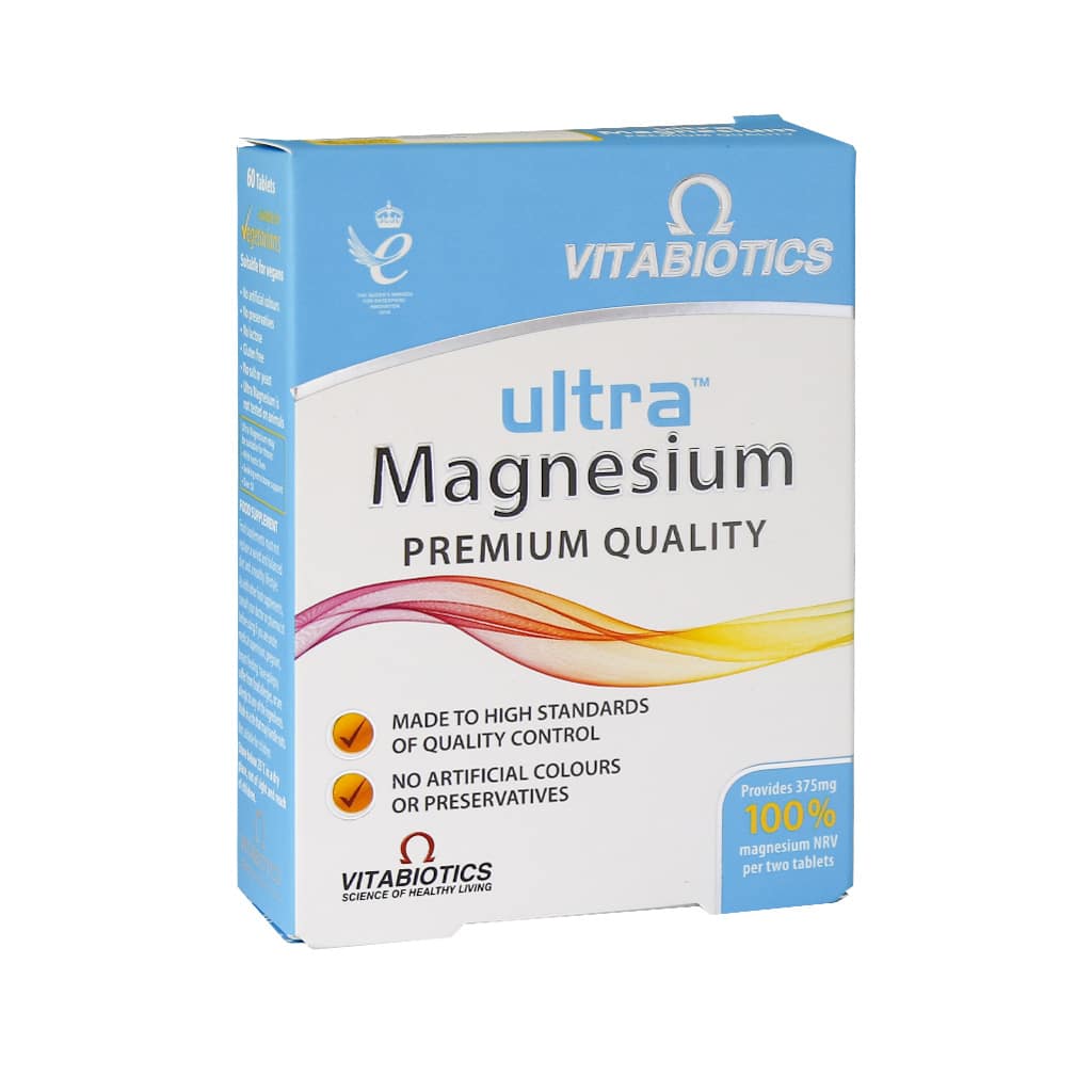 Vitabiotics-Ultra-Magnesium-60-Tabs قرص اولترامنیزیم_ویتابیوتیکس ULTRAMAGNESIUM - تصویر 1