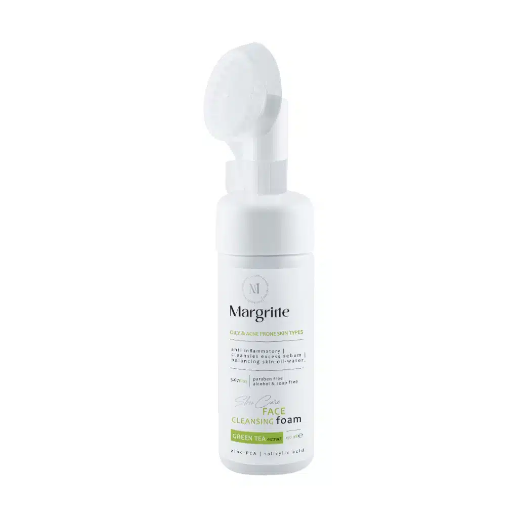 Margritte-Cleansing-Foam-For-Oily-And-Acne-Skin-150-ml.jpg فوم شستشوی پوست چرب و مستعد آکنه مارگریت 150 میلی لیتر - تصویر 1