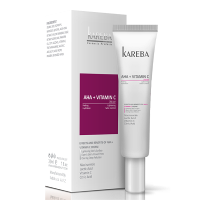 کرم لایه بردار AHA + ویتامین C کاربا 30 میل