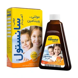 شربت مولتی ویتامین سانستول پلاس آهن - 155 میلی لیتر