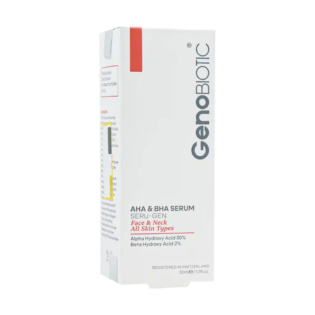 سرم آلفا و بتا هیدروکسی اسید ژنوبایوتیک 30 میلی لیتر سرم آلفا و بتا هیدروکسی اسید ژنوبایوتیک 30 میلی لیتر