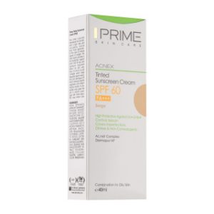 ضد آفتاب بژ طبیعی پرایم مدل Oil Free با SPF60 مناسب پوست چرب-40میلی