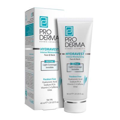 کرم مرطوب کننده قوی مناسب صورت و گردن بدون رنگ مدل Face-Neckپرودرما-40میلی