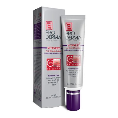 لوسیون ضدچروک و شفاف کننده حاوی ۲۰٪ ویتامین C پرودرما-20میلی