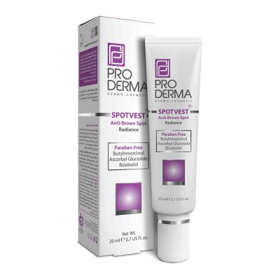 کرم روشن کننده و ضد لک صورت پرودرما-20میلی