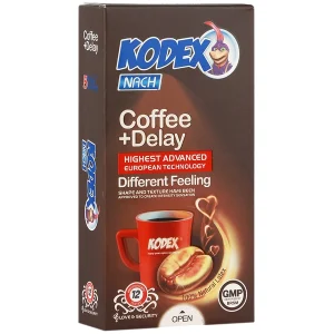 کاندوم تاخیری کدکس مدل KODEX Coffee Delay قهوه کافی دیلی-12عددی