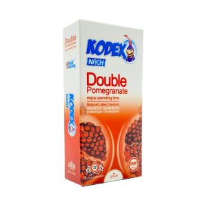 کاندوم کدکس مدل Double Pomegranate حاوی ژل انار-بسته 12 عددی
