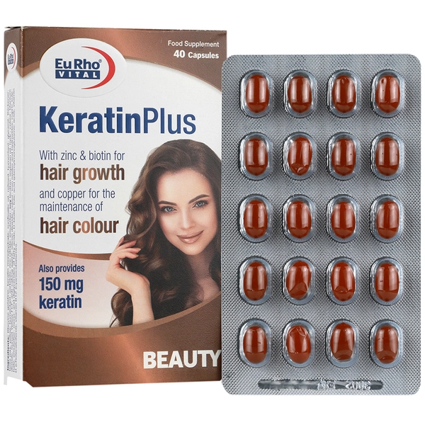 کراتین پلاس کپسول کراتین پلاس_یوروویتال KERATINPLUS - تصویر 1