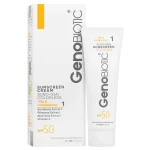 کرم ضد آفتاب بی رنگ ژنوبایوتیک SPF 50 مناسب پوست چرب و مختلط