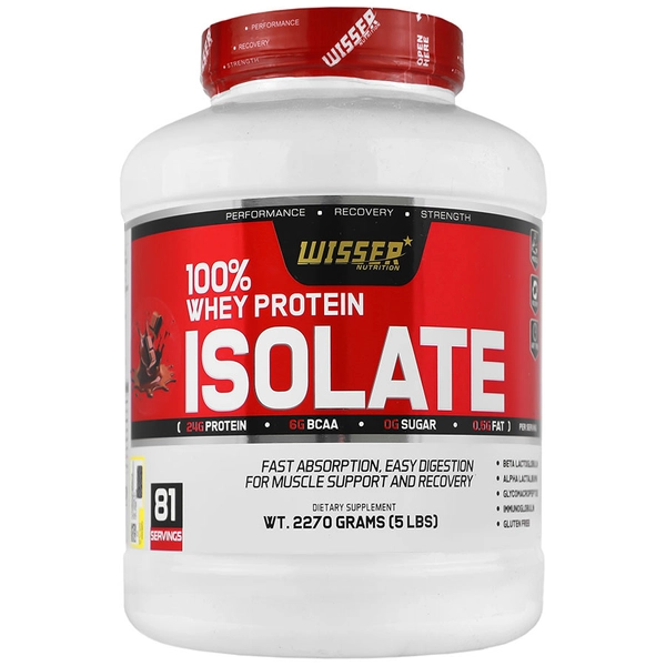 پودروی پروتئین ایزوله _ویثر 2270گرم ISOLATE WHEY 100% WISSER - داروخانه آنلاین اصفهان دارو | ارسال رایگان | تحویل فوری نمای ۲